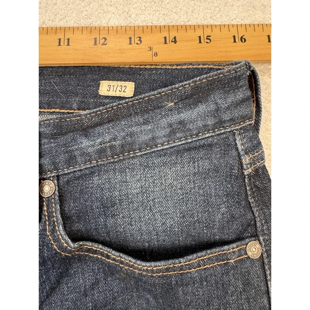 Ariat M7 Slim Straight Jeans Mens 31x32 Blue Medium Wash Distressed Denim Pants